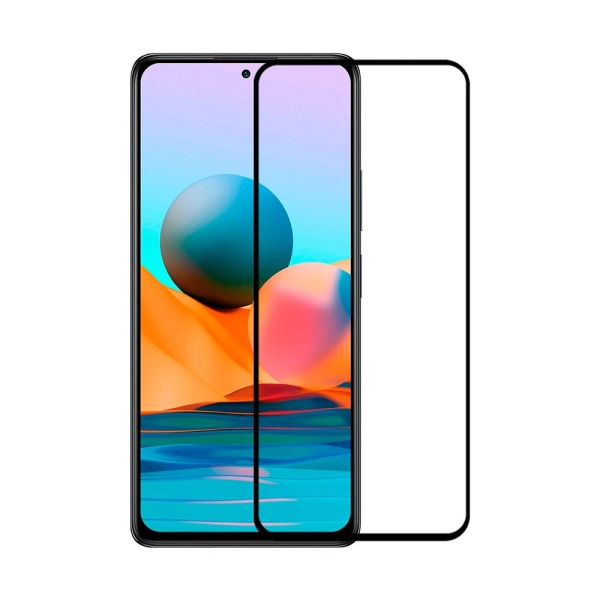 Защитное стекло 3D для Xiaomi Redmi Note 9/Note 9T (черное)
