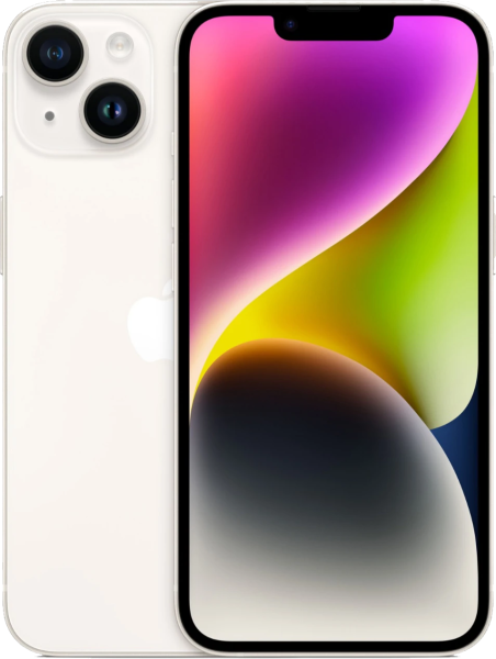 Смартфон Apple iPhone 14 128 ГБ сияющая звезда