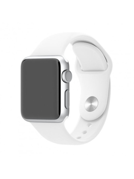 Силиконовый ремешок для Apple Watch 45mm белый