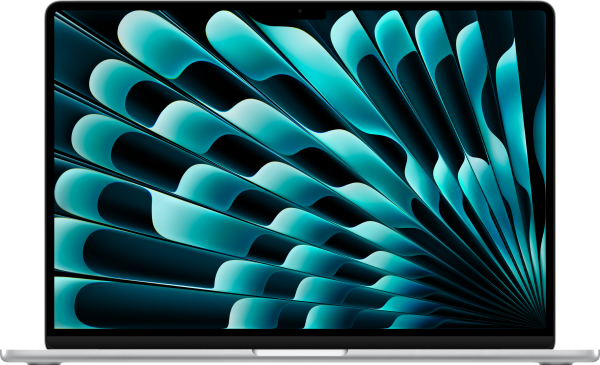 Ноутбук Apple Macbook Air 15" (M4, 10C CPU/10C GPU, 2025), 16 ГБ, 256 ГБ SSD, MW1G3, серебристый